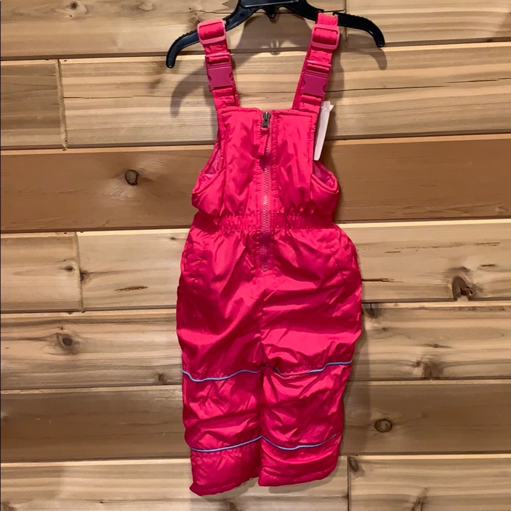 Girl’s Pink Snow Bibs